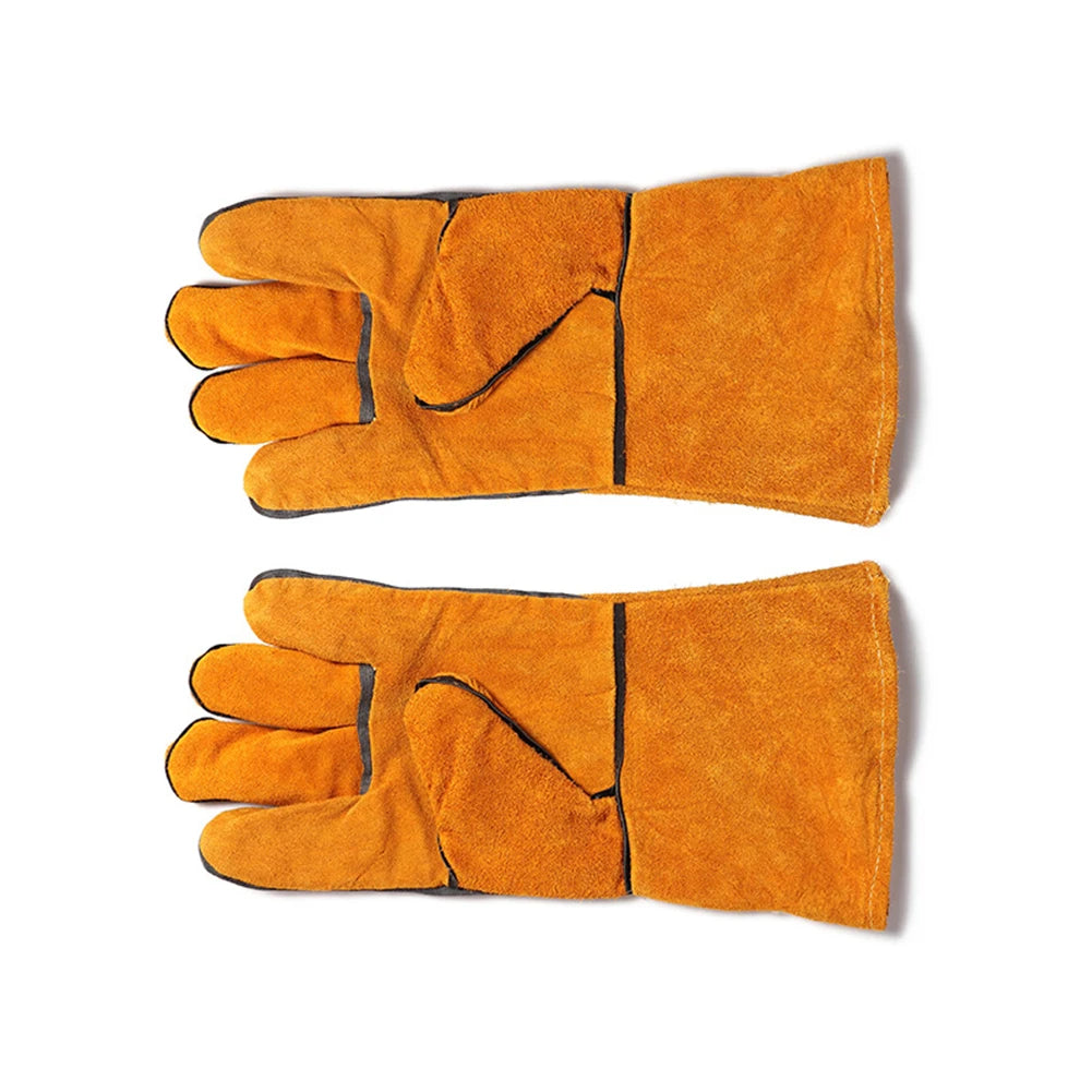Gants de cuisine résistants à la chaleur, gants de cuisson antidérapants et isolés en cuir de vache pour micro-ondes, accessoires de cuisine