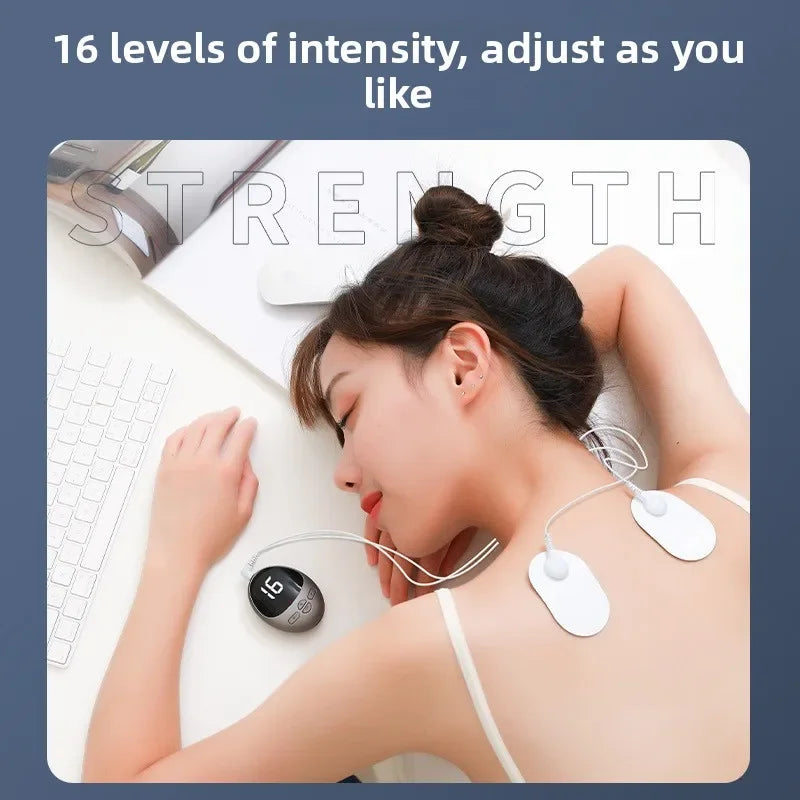 Mini Smart Cervical Spine Convenient Massager Home Electric Shoulder and Neck USB Charging Neck Patch Massager Relieve Fatigue