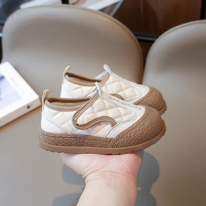 Kids Fashion Cotton Shoes Outdoor Flats Versatile Winter Children's Shoes for Boys Girls Causal Non-slip Toddlers Walking Shoes