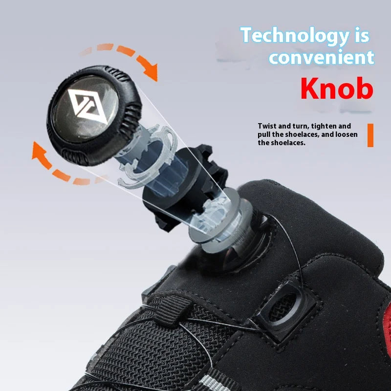 Warehouse Work Shoes for Men Shock Absorbing Anti-Smash Design,Light Sneaker Safety Shoes With Steel Toe Cap Anti-Piercing,