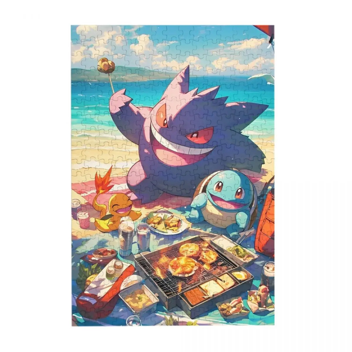 Pokemon Characters Pikachu Cartoon Wooden Puzzles for Children Jigsaw Puzzles 300 Pieces Educational Toys Gift for Kids
