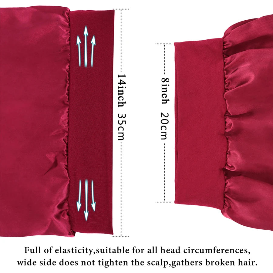Extra Long Satin Bonnet