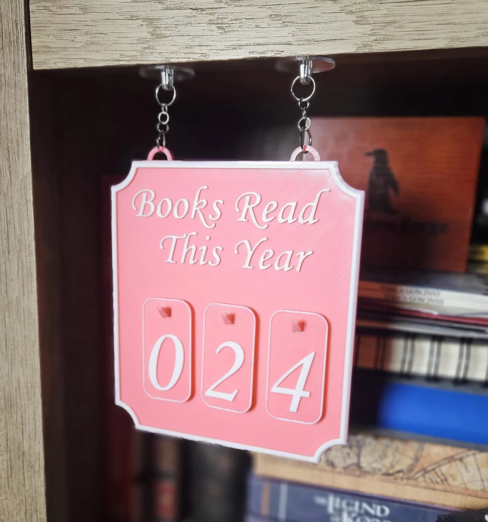 New Hanging Bookshelf Counter Bookish Decor Reading Record Board Hanging Bookshelf Decoration Home Festival Decoration Gifts