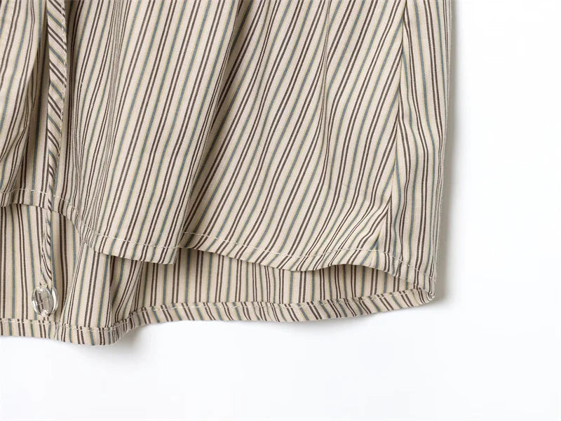 Women's Tops New Summer Gray Striped Halterneck Halter Neck Camisole Top Sexy V-Neck Design Casual Fashion Personality