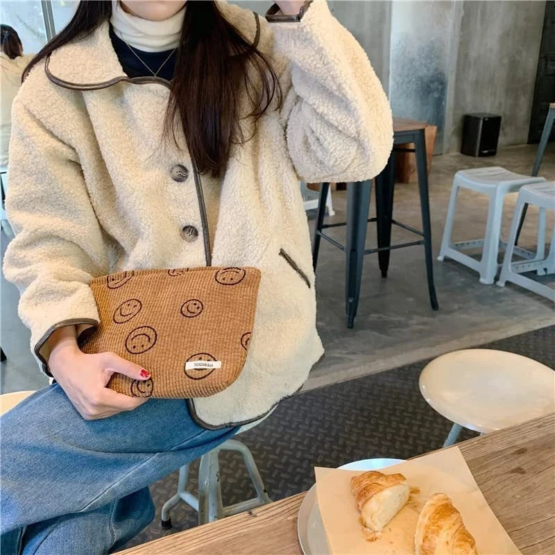 Makeup Bag Large Checkered Cosmetic Bag Capacity Travel Toiletry Bag Cute Makeup Brushes Aesthetic Accessories Storage Bag