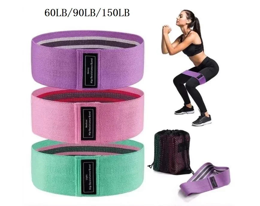 3PCS Fabric Resistance Bands