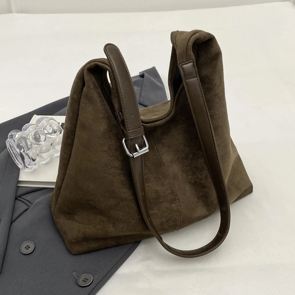 Suede Hobo Tote