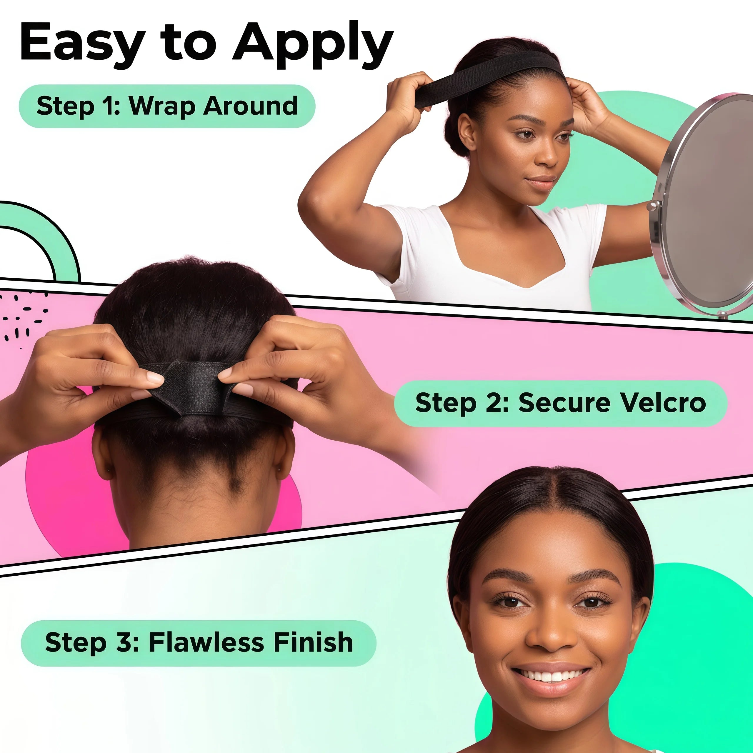 1pc Wig Elastic Band, Wig Grip Band with Adjustable Strap, Comfortable & Secure Fit Design, Perfect for Daily Use, Durable Material Construction