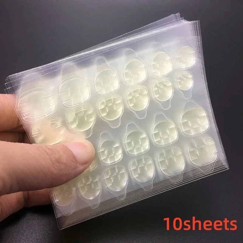 120pcs Black Edge Super Long French False Nail Removable Ballerina Coffin Almond Fake Nail Artificial Acrylic Press On Nail Tips