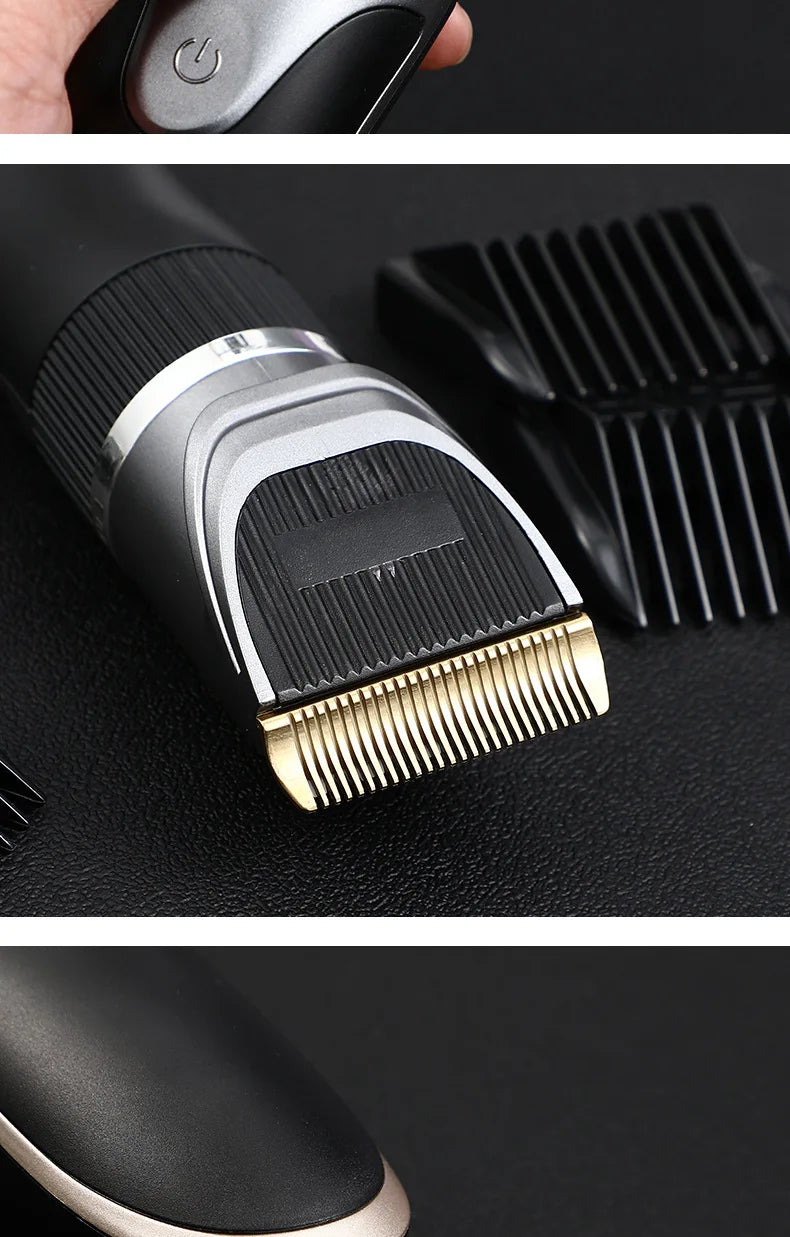 Hair Clipper for Men & Kids - Barber-Grade Beard Trimmer with Ceramic Blades Low Noise Precision Hair Cutting Machine