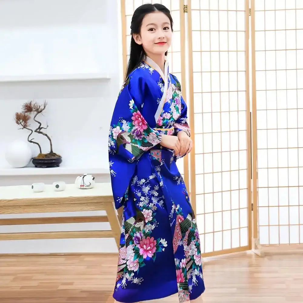 Girls’ Japanese Yukata Kimono