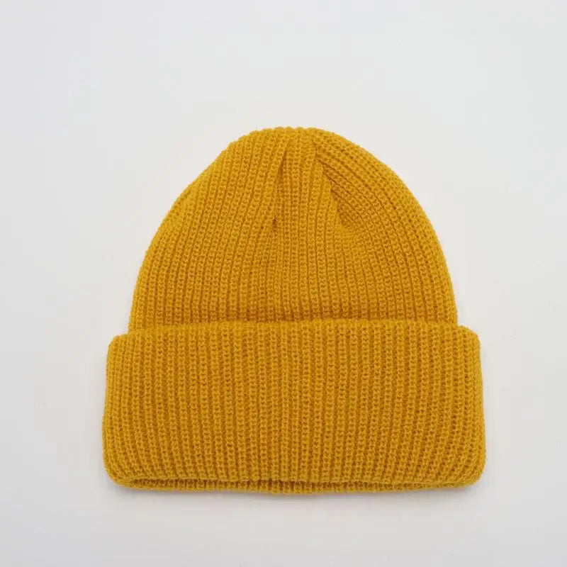 Gorros de invierno cálidos, casuales, de punto corto, estilo Hip Hop, gorro de calavera de punto elástico unisex para adultos, hombres y mujeres