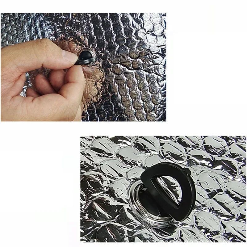 Parasoles de coche Cubierta Protección Anti-UV Parasoles de Ventana de Coche Parasol Plegable para Parabrisas de Exterior Accesorios de Exterior para Automóviles