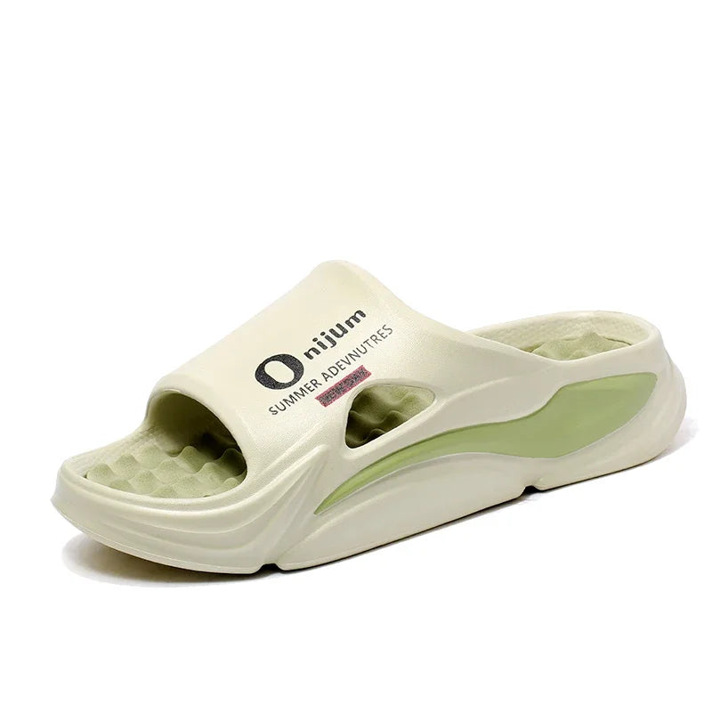 Summer Men's Massage Slippers Outdoor Sandals Beach Comfortable Indoor Slides Water Clogs Casual Shoes Men Women Home Slippers