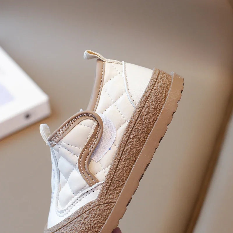 Kids Fashion Cotton Shoes Outdoor Flats Versatile Winter Children's Shoes for Boys Girls Causal Non-slip Toddlers Walking Shoes