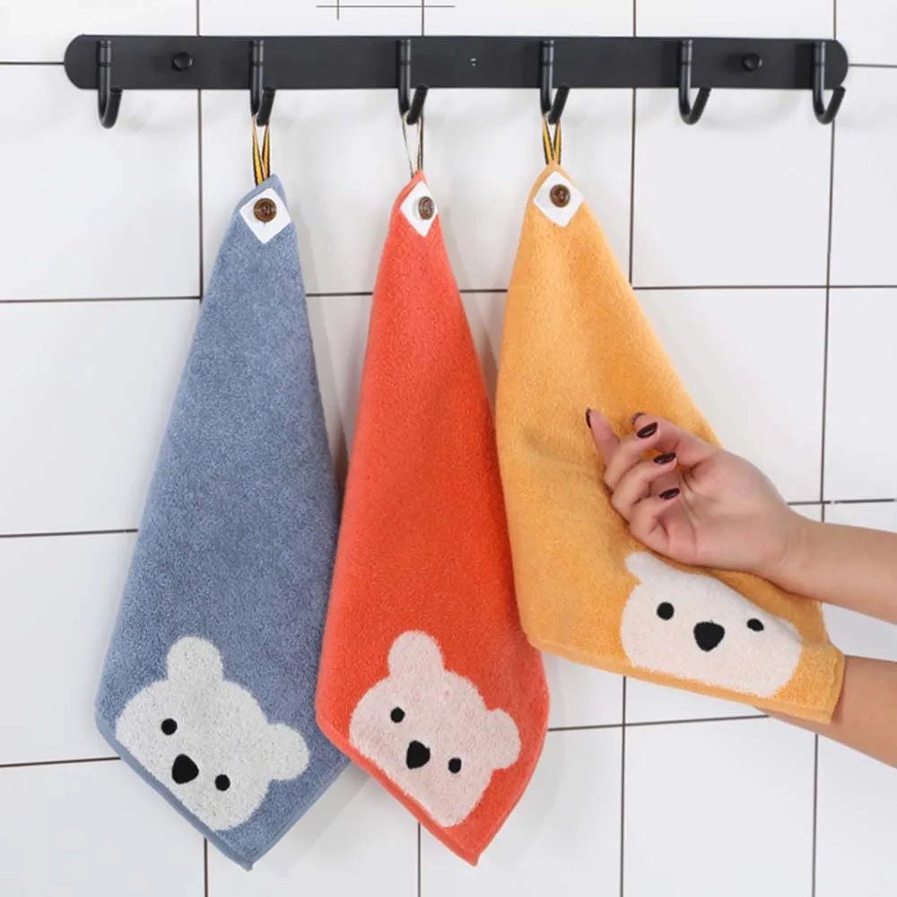 Hangable Soft Children Baby Newborn Kids Saliva Towels Handkerchief Face Towel Wipe Towels