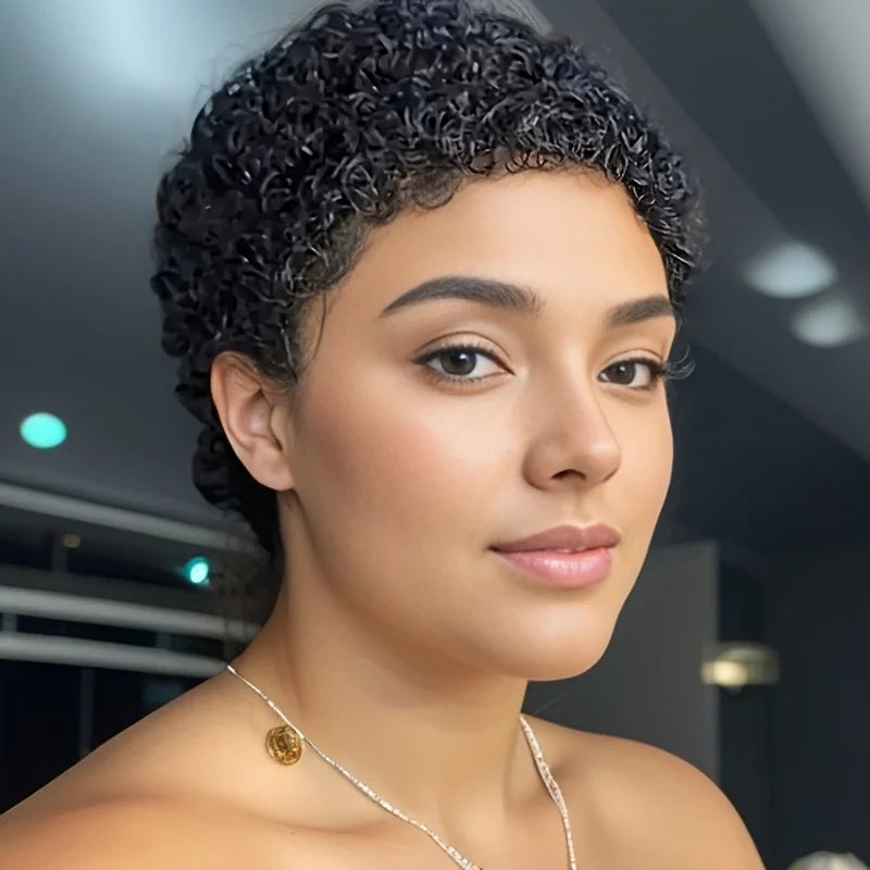Afro Kinky Pixie Wig