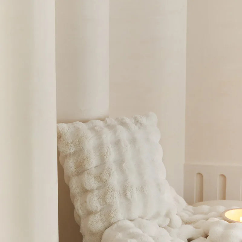 Fur Blanket for Winter Luxury Warmth Super Comfortable Blankets for Beds High-end Warm Winter Blanket for Sofa