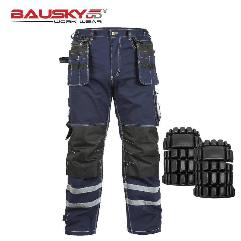New High Quality Craftsman Men's Work Pants Workwear Multi Pockets Work Trousers Mechanic Workwear