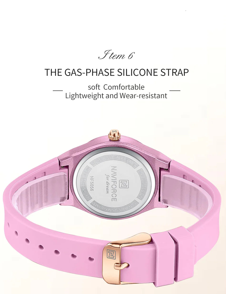 NAVIFORCE Women Watches Luxury High Quality Quartz Watch Ladies Creative Clocks Waterproof Female Wristwatches Relogio Feminino