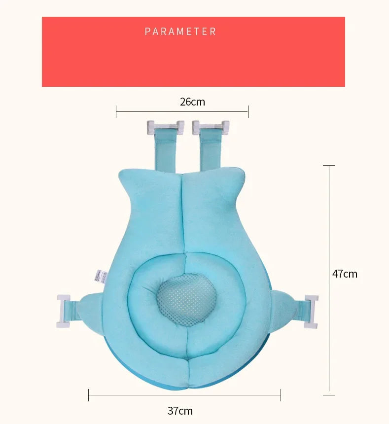 Cojín Flotante de Seguridad para Bebés Antideslizante para Bañera, Asiento de Baño Portátil, Almohadilla de Apoyo para Ducha