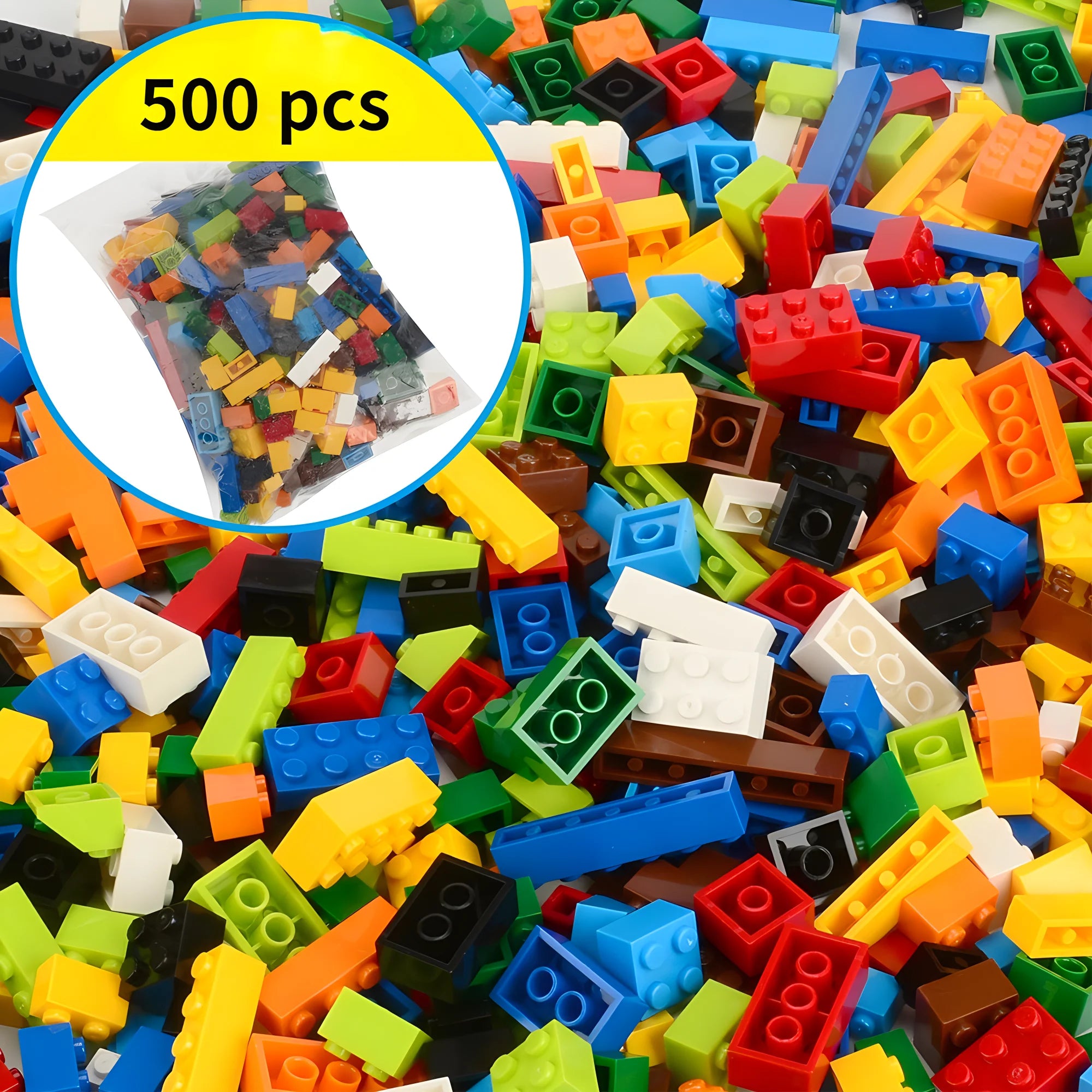 1000 Piezas de bloques de construcción creativos a granel Urban Classic Set, bloques de construcción ensamblados, regalo de cumpleaños, juguetes educativos para niños.