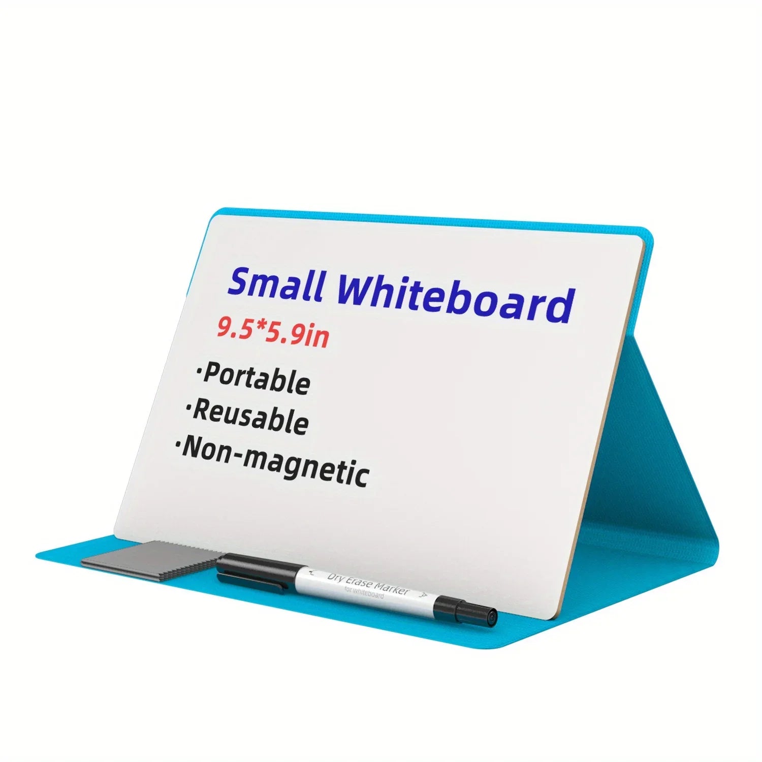Desktop Easel Whiteboard Dry Erase Whiteboard - Portable Mini Stand Whiteboard Message Board Display Combination Black board
