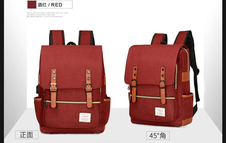 Backpack, Casual Large-Capacity Laptop Bag, Student School Bag, Multi-Functional Bag, Outdoor Travel Backpack, Unisex Bag