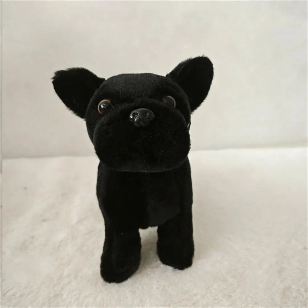 Children's Party Lifelike Animals French Bulldog Plush Stuffed Dogs Cuddly Dog Dog Stuffed Animal Simulation Soft Best Gift