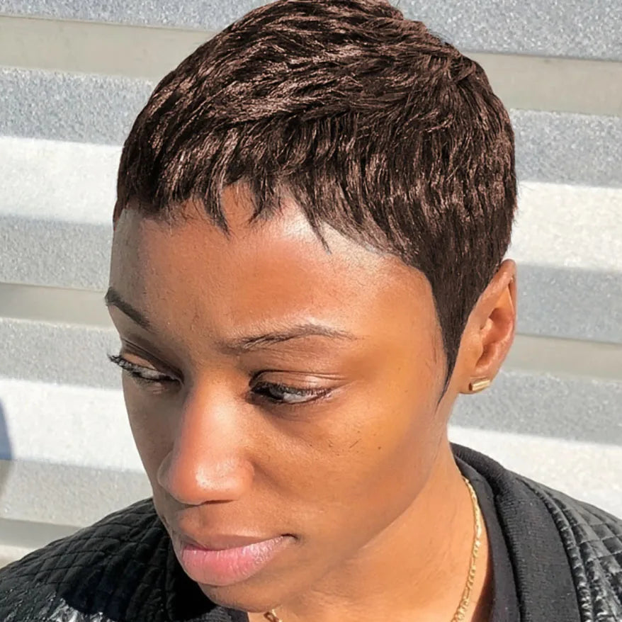 Curly Wave Pixie Wig