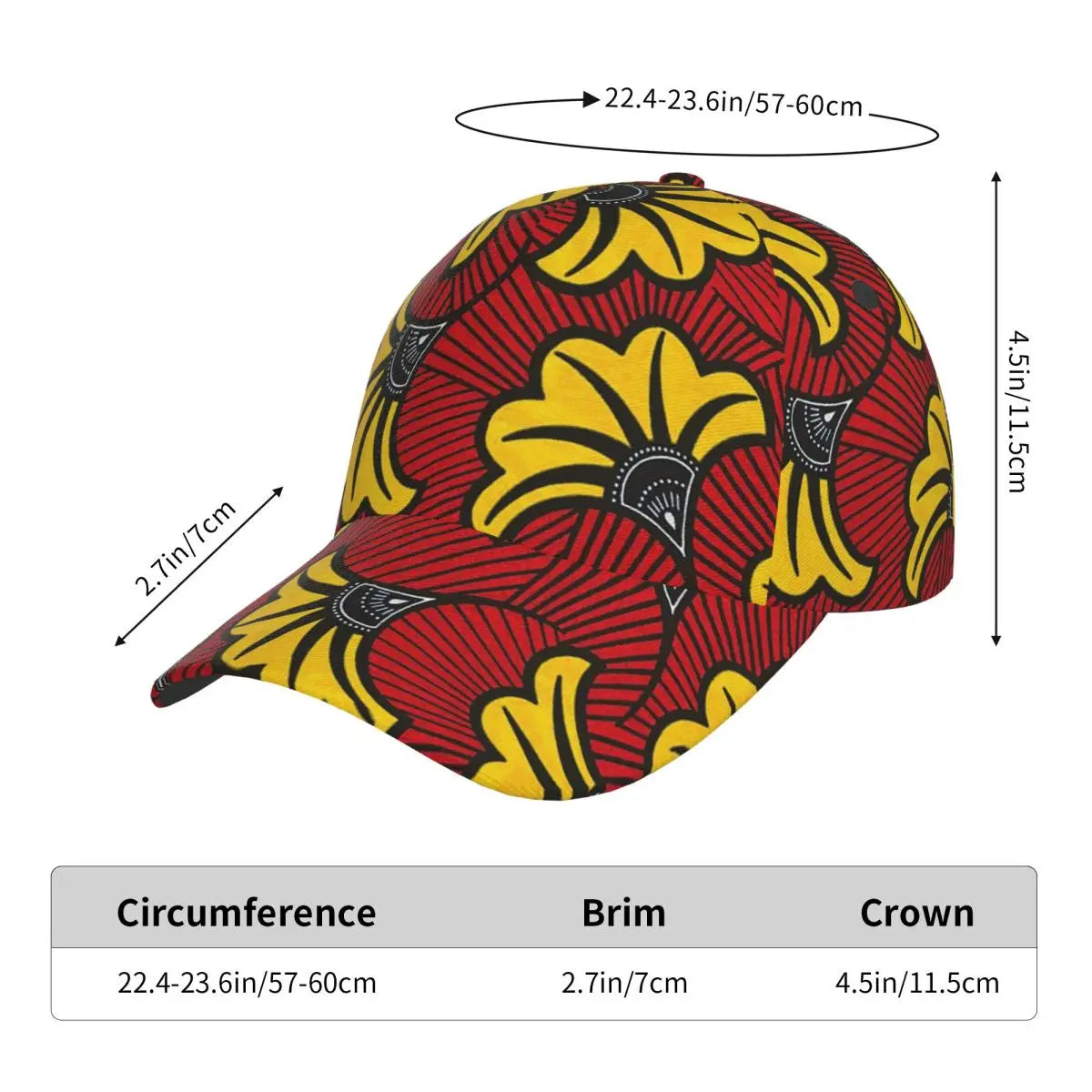 Ankara Wax Print Cap