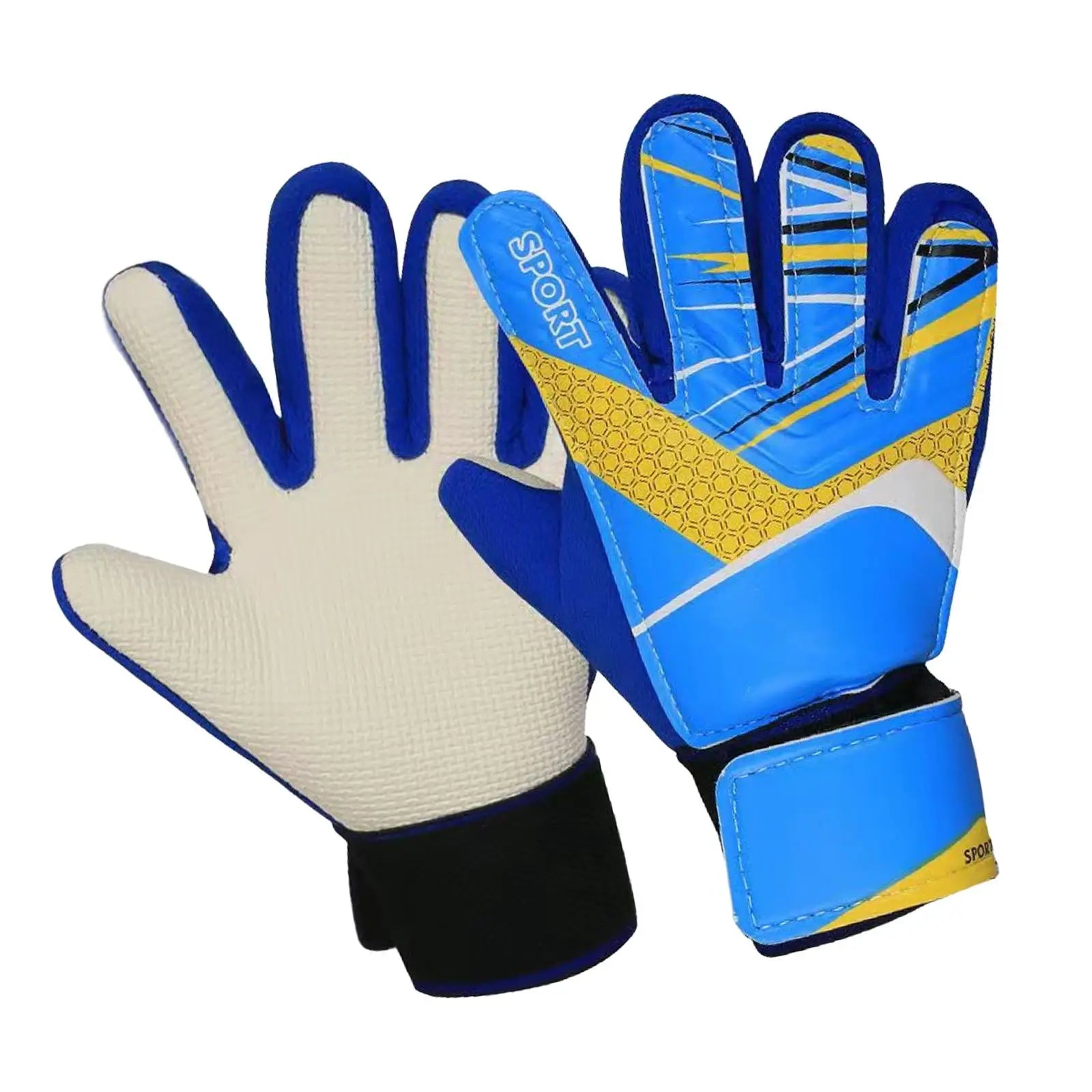 Kids Football Goalkeeper Gloves for Beginner Trendy Sports Supplies Gift Boys and Girls Non Slip Protective Lightweight Mitts