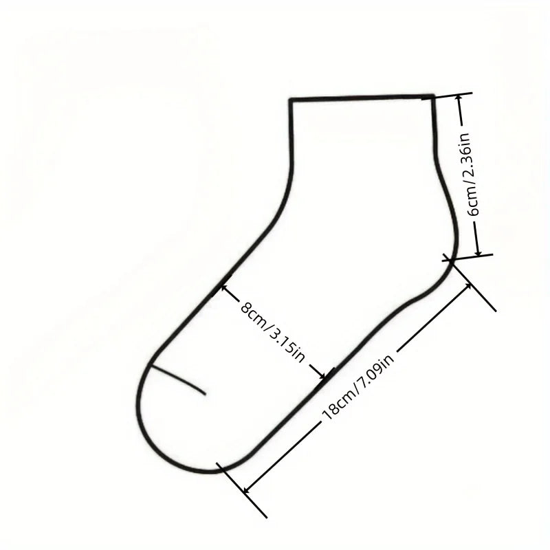 Heart Print Ankle Socks