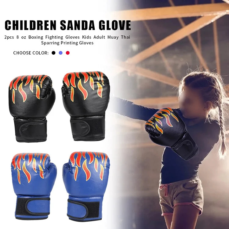Guantes de boxeo de entrenamiento para niños Guantes de fitness de combate de Taekwondo para entrenamiento de golpes Guantes de protección de boxeo para adultos