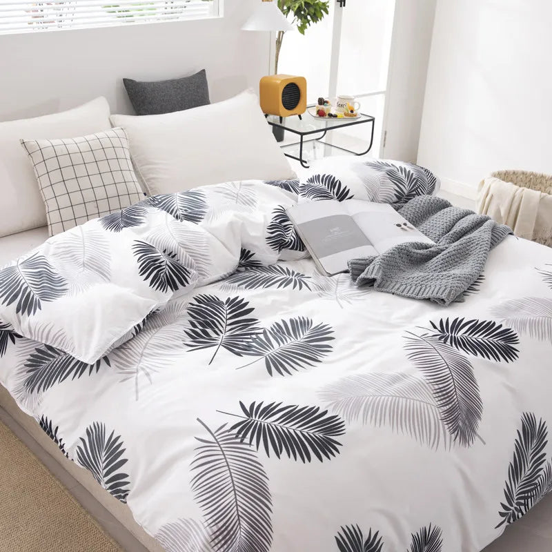 Simple Duvet Cover Single Double Queen King Size Quilt Cover Bedclothes Soft Comfort Microfiber Comforter Case No Pillowcase