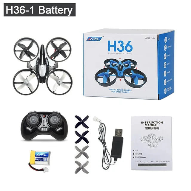 H36 Mini Dron 6 ejes sin cabeza FPV Drones Helicóptero de control remoto de bolsillo Avión RC Dron Quadcopter Juguetes Regalo de Navidad para niños