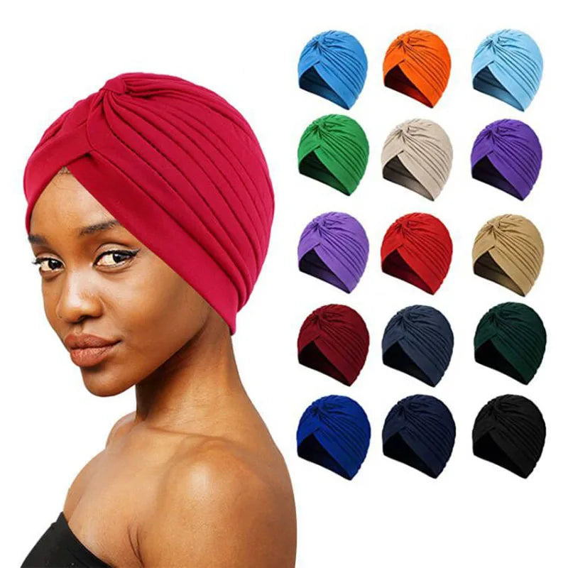 Knotted Ruffle Turban