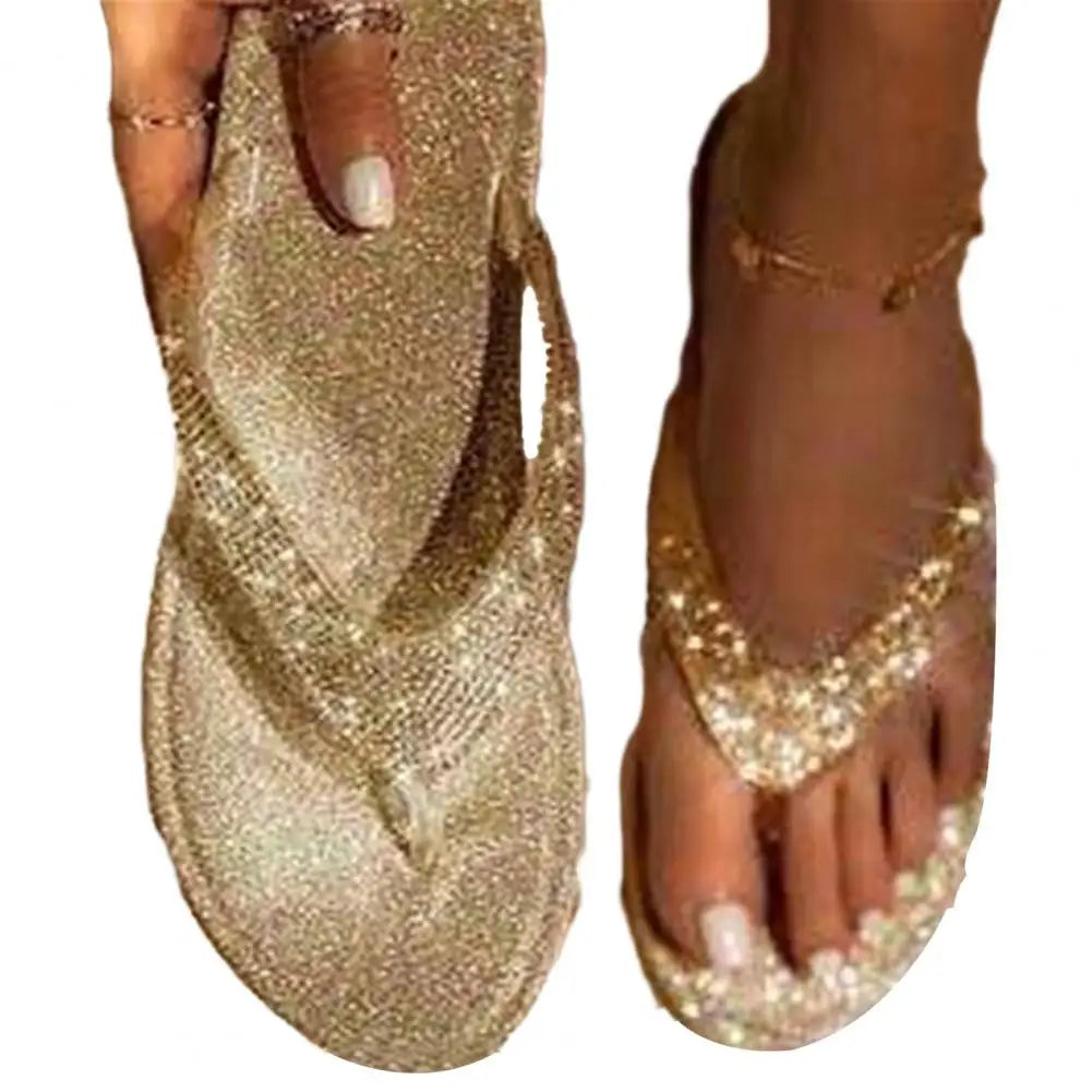 1 Pair Ladies Flip Flops  Simple Fashion Peep Toe Beach Sandals  Summer Ladies Sandals