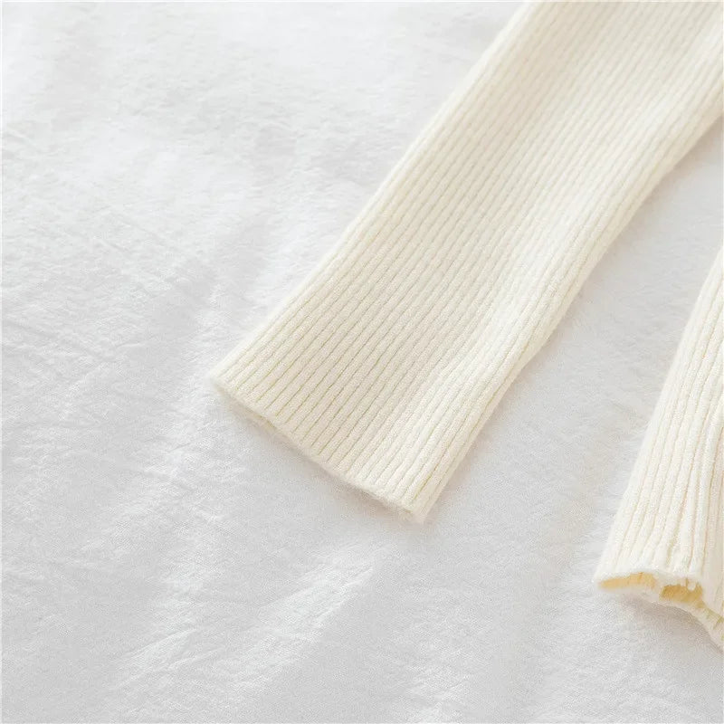 Korea Autumn Winter Button V Neck Sweater Women Basic Slim Pullover Women Sweaters And Pullovers Knit Jumper Soft Warm Tops
