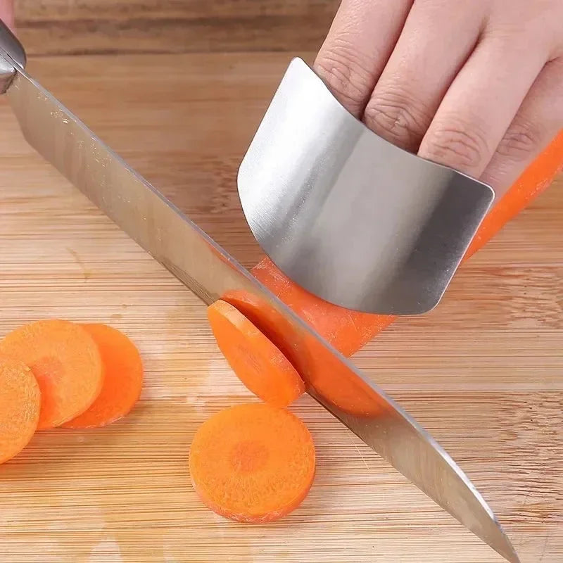 Stainless Steel Finger Guard Finger Hand Cut Hand Protector Knife Cut Finger Protection Kitchen Cooking Knives Tool Accessories