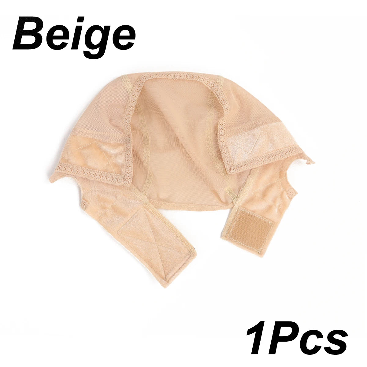 Lace Wig Cap for Women, U Part Wig Making Cap with Adjustable Velvet Wig Grip Band, Nude Hair Net Headband Wig Cap