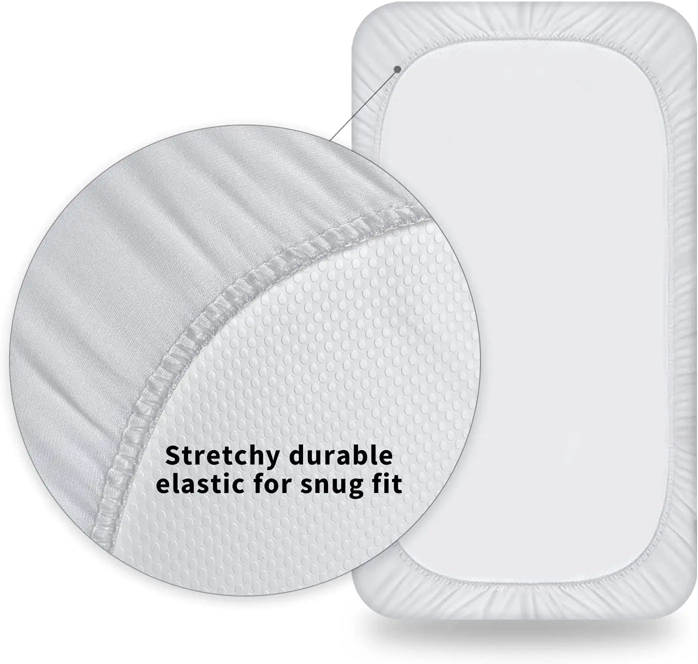 Protège-matelas imperméable pour bébé, drap-housse respirant et silencieux pour berceau, housse de matelas pour bébé