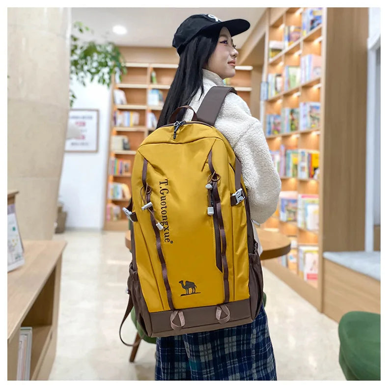 Ergonomic Hiking Backpack 40L Waterproof Lightweight, Anti-Theft Adjustable Straps for Men Women Travel Essentials Compartment