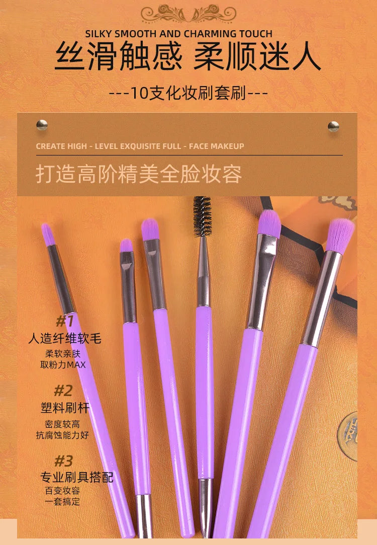 Sminkebørstesett for kvinner Skjønnhet Kosmetisk verktøy Rouge Øyenskygge Blending Kort Shaderbørster Til Sminkeverktøysett