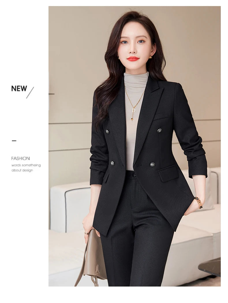 Women's Professional Suit Pantsuits, Highest Temperament to Make You Unique, Autumn and Winter Fashion, New
