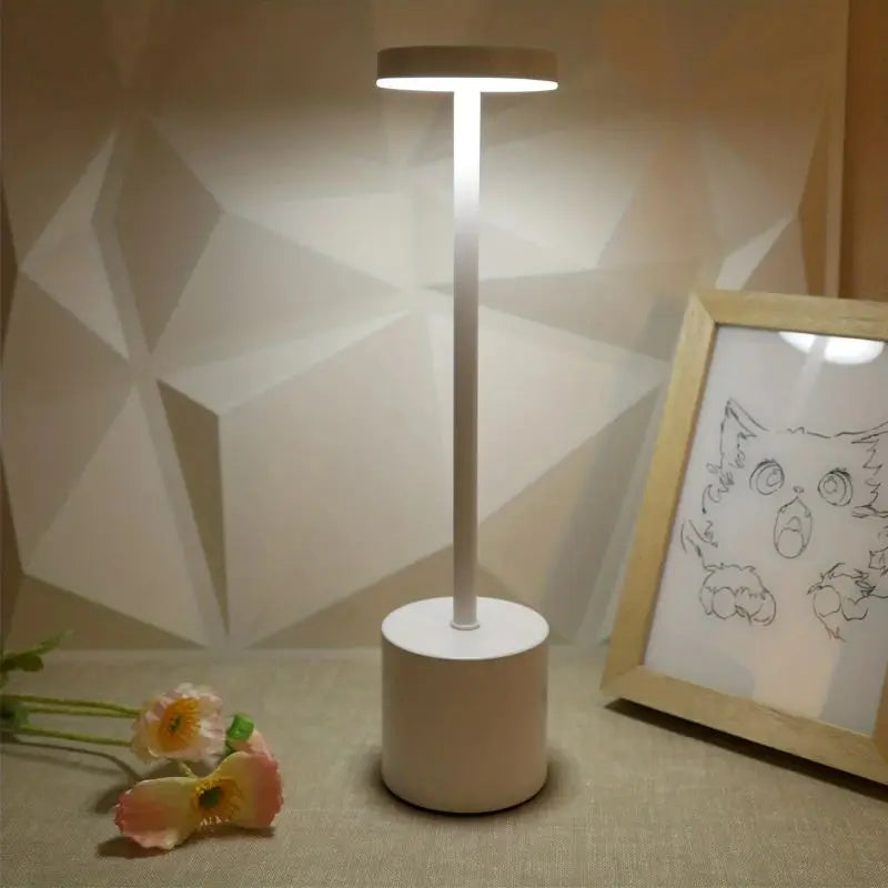 Office Decorative Lamp with Metal Brushed Texture USB Convenient Desk Lamp Suitable for Bedrooms Dining Rooms Living Rooms