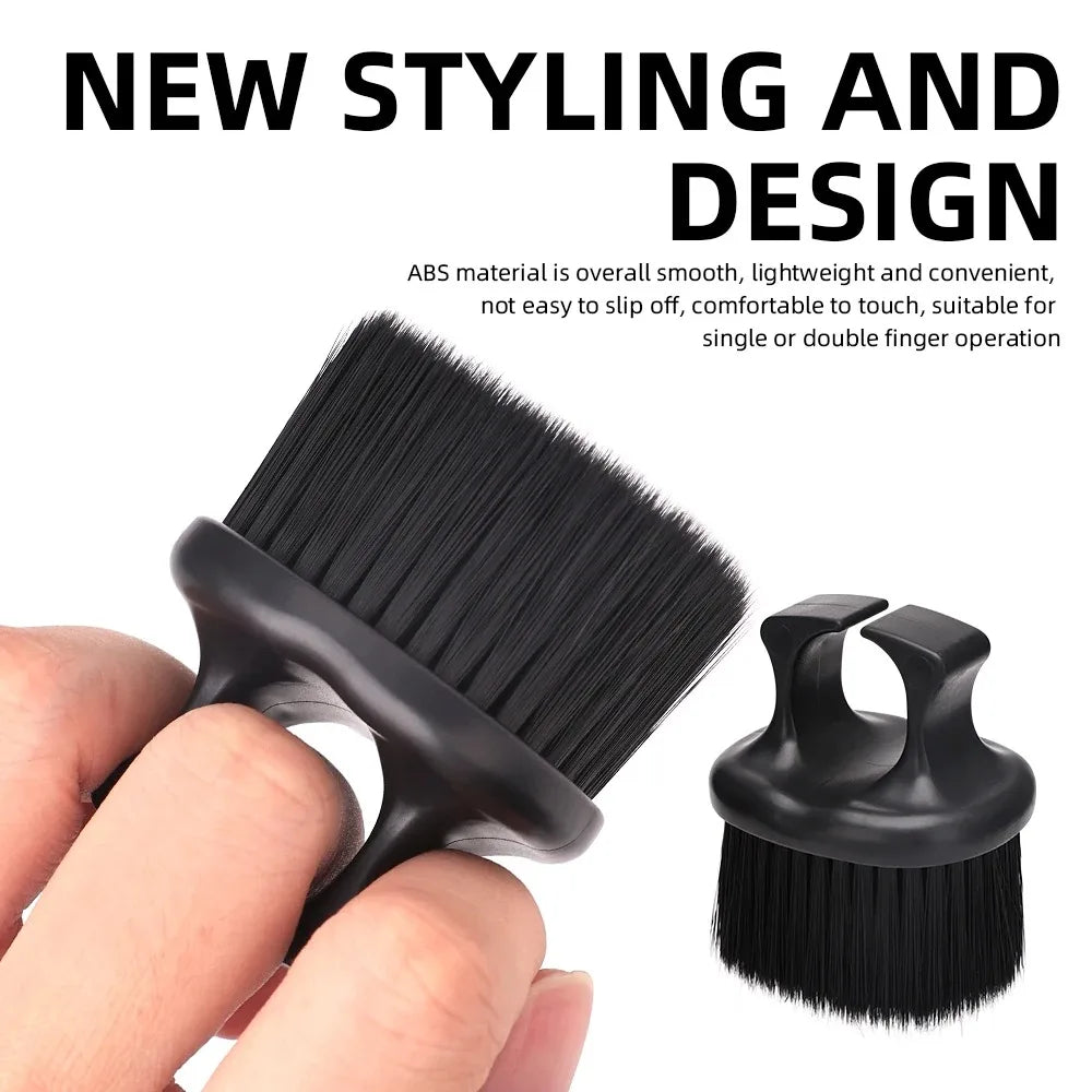 Hairdresser Finger Brush Barber Cutting Clean Hairbrush Neck Duster Brushes Professional Barbershop Styling Tools ﻿