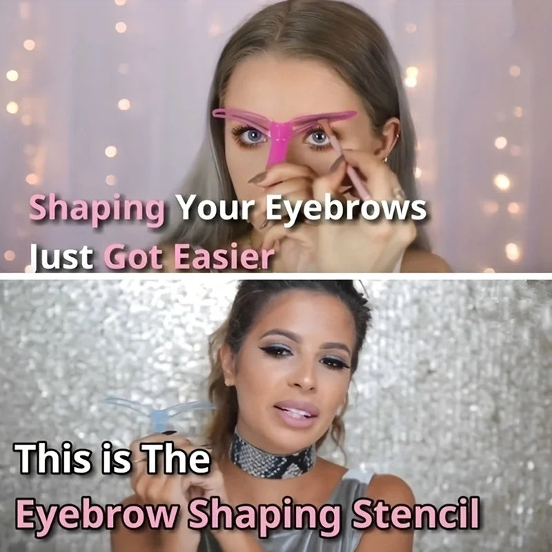 Ensemble de pochoirs pour sourcils 3D (8 pièces)