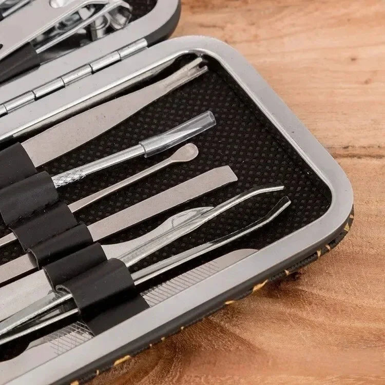 1 Set of 11 Happy Face Nail Tools Nail File Nail Scissors Set