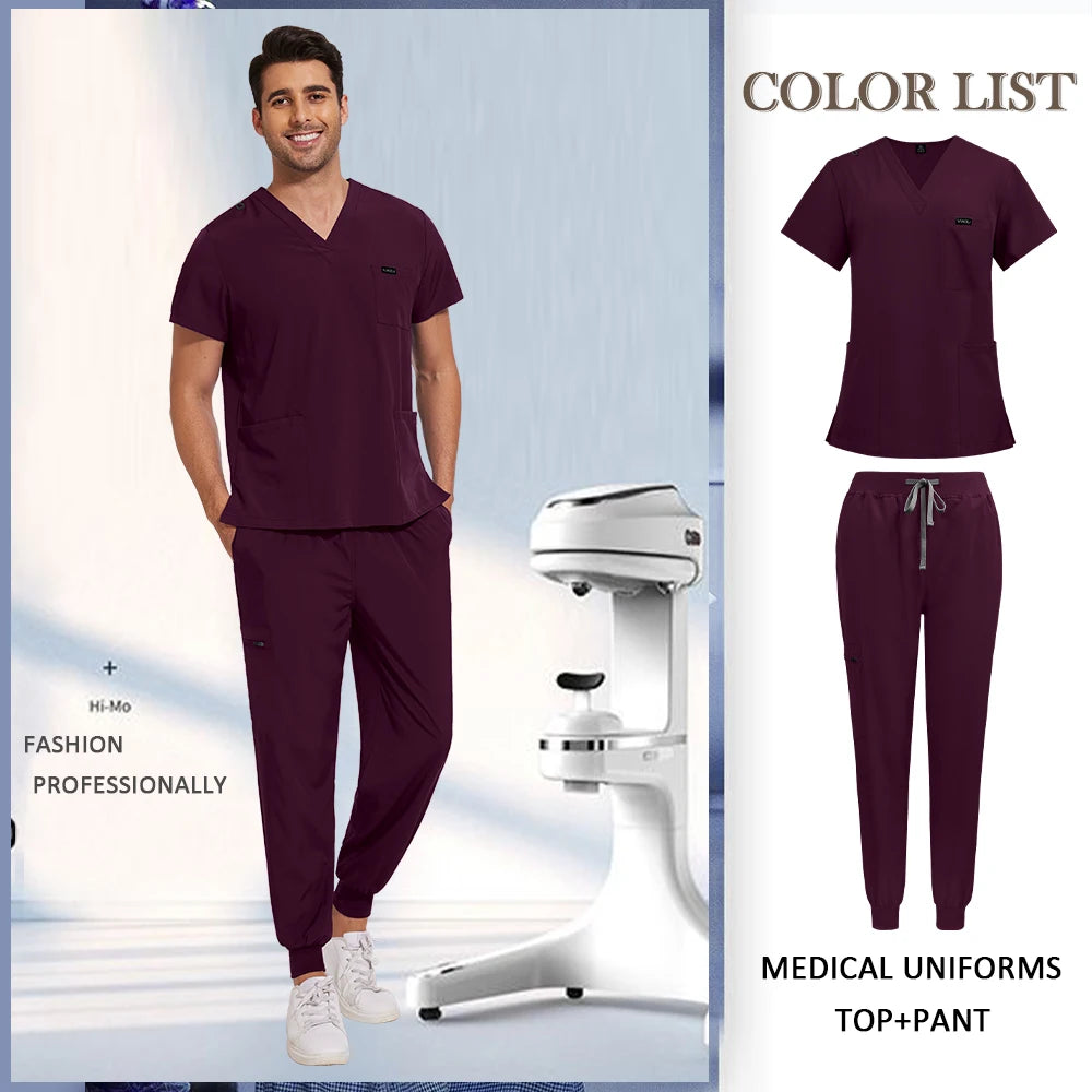 Wholesale Operating Room Workwear Hospital Work Wear Medical Uniform Pet Shop Pharmacy Lab Clothes Scrubs Set Nurse Surgery Suit